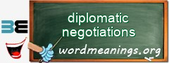 WordMeaning blackboard for diplomatic negotiations